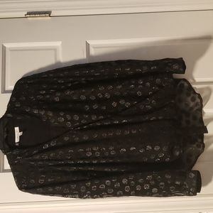 Gorgeous sheer Large Jennifer Lopez Blouse that shimmers!